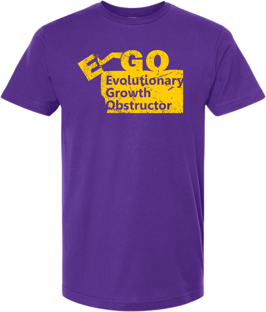 WOI Brand | EGO Purple Yellow Crew Unisex Tees Front