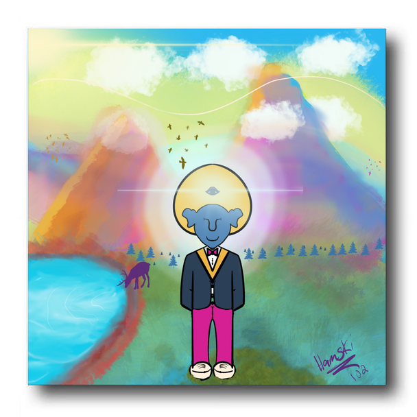 WOI Brand | "Hamski Da Fellow" 16x16 Wall Art 