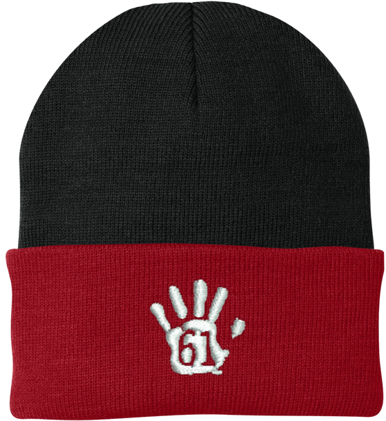 Pipclothing RUH - 561 Logo Branded Beanies Red, Black, White