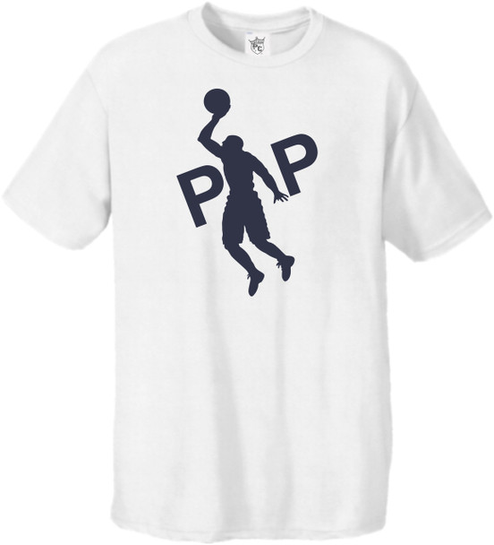 Pipman BBall Tee White Navy
