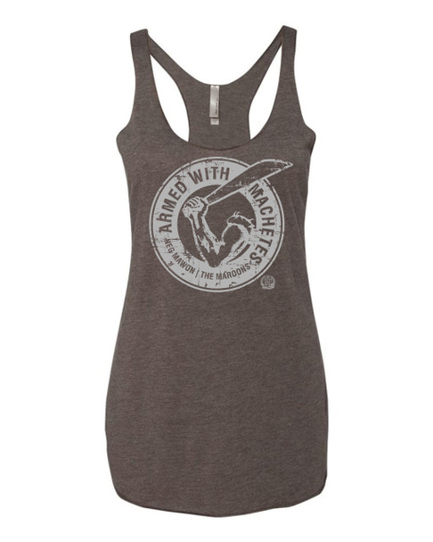 Hispaniola Port & Trade Company AWM Since 1804 Ladies Triblend Racerback Tank DH Grey