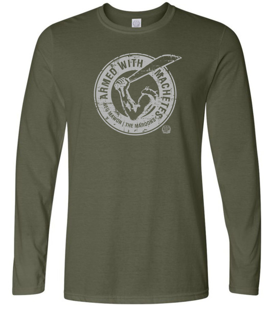 Hispaniola Port & Trade Company AWM Since 1804 Long Sleeve Crew Army