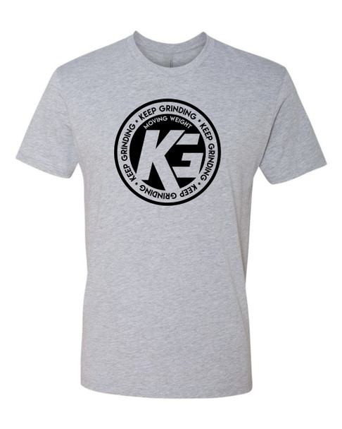 Keep Grinding Apparel | Circa Art - on a Heather 100% Cotton Slim-Fit Tees