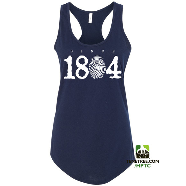 Hispaniola Port & Trade Company Since 1804 Ladies Crew Navy White