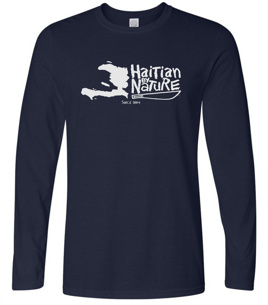 HISPANIOLA PORT & TRADE COMPANY HBN MAP LONG SLEEVE NAVY