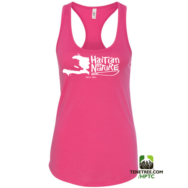 HISPANIOLA PORT & TRADE COMPANY HBN MAP RACERBACK TANK HOT PINK