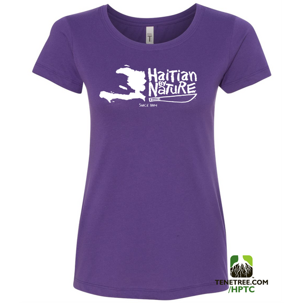 HISPANIOLA PORT & TRADE COMPANY HBN MAP LADIES CREW PURPLE