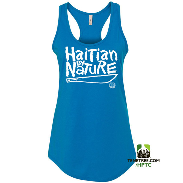 Hispaniola Port & Trade Company HBN Ladies Tank Turquoise White