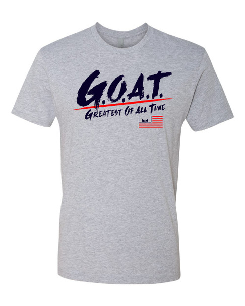 Marvelous Artz - GOAT Pride Heater Grey Red Navy Crew