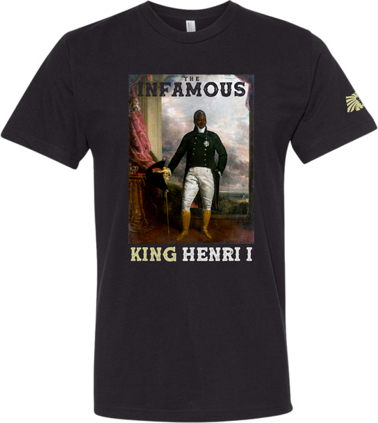 St. Marc 1716 - Infamous Henri I Crew Unisex Tee Black Front