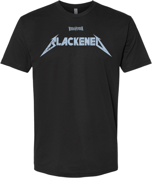 Mginati Brand | Blacked Black Crew Unisex Tee Front