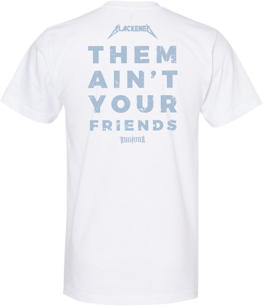 Mginati Brand | Blacked White Crew Unisex Tee
