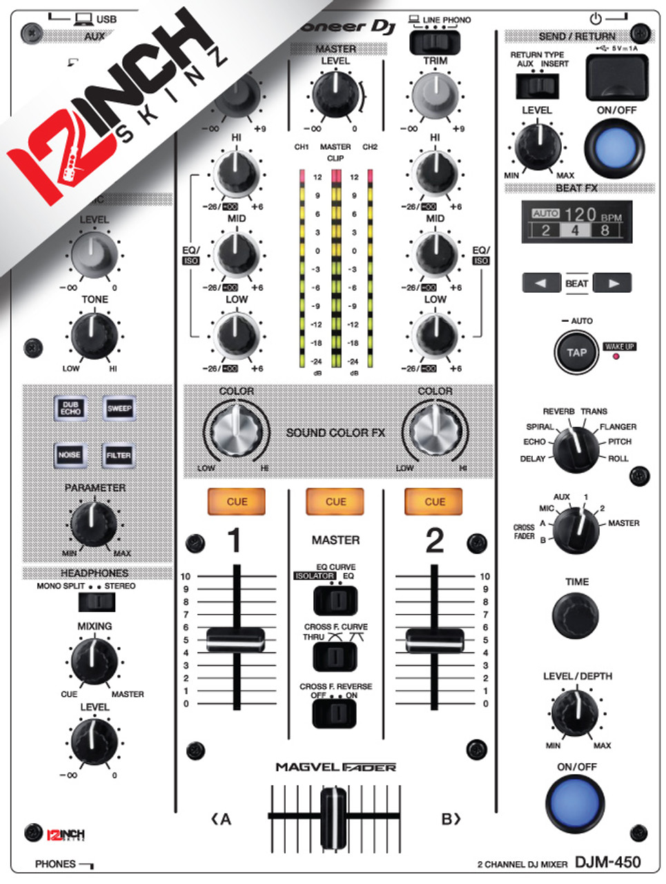 Pioneer DJM-450 Skinz - Colors