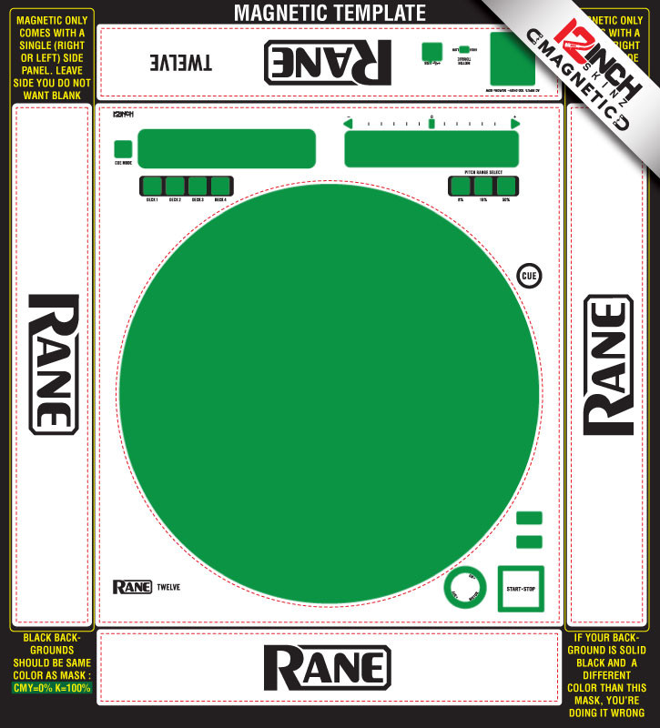 PANDUMAN RELAPSE パンダマン　インフェスト105 スイレンセット Rane Twelve MK1 Skinz Custom (SINGLE) - MAGNETIC - 12inchSkinz
