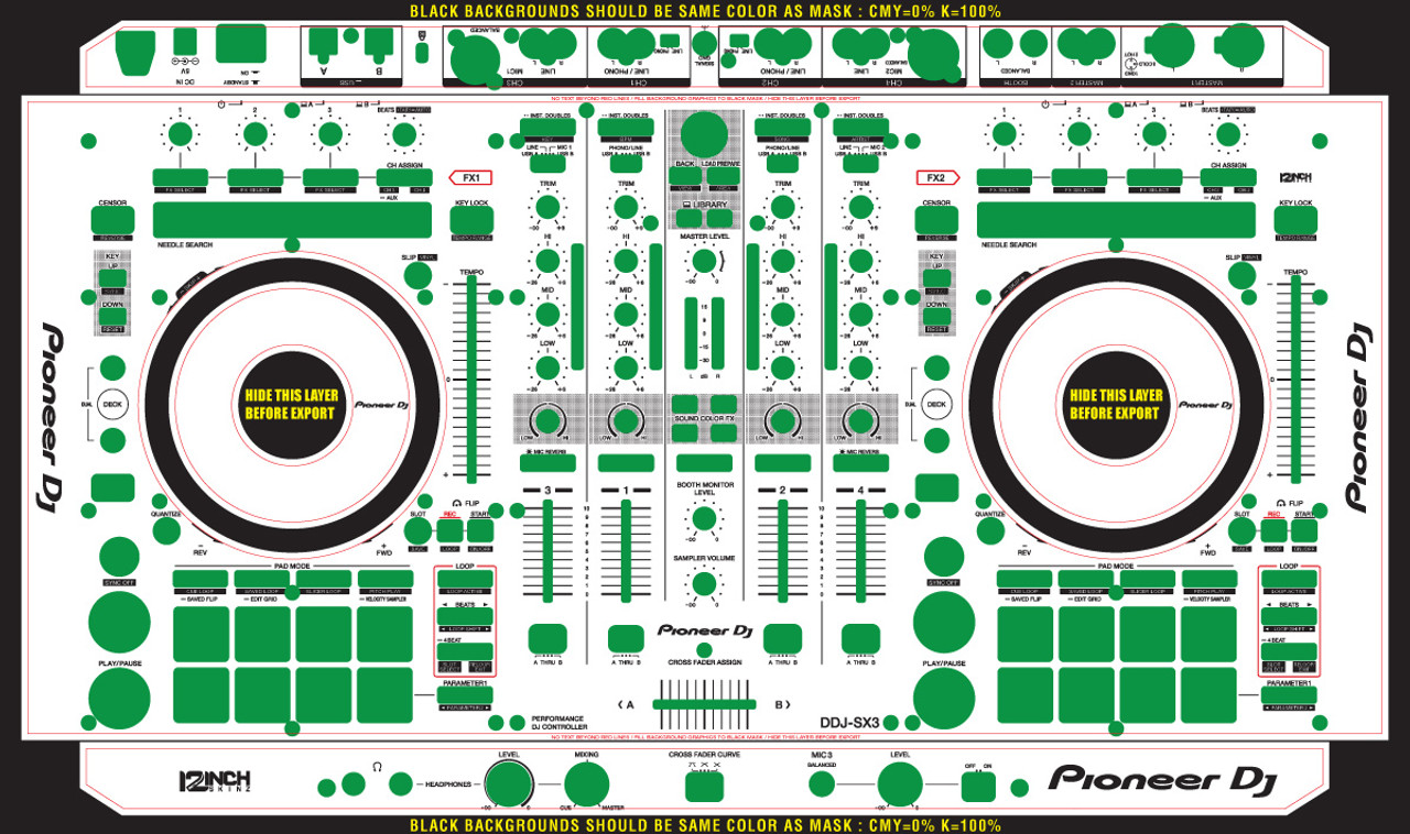 Pioneer DDJ-SX3 Skinz- CUSTOM