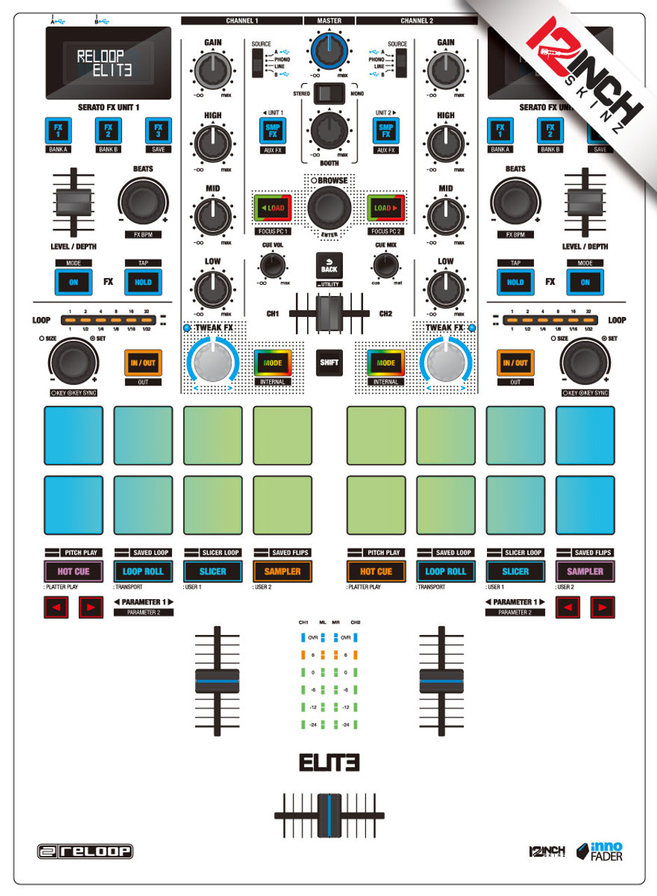 Reloop Elite Skinz - COLORS