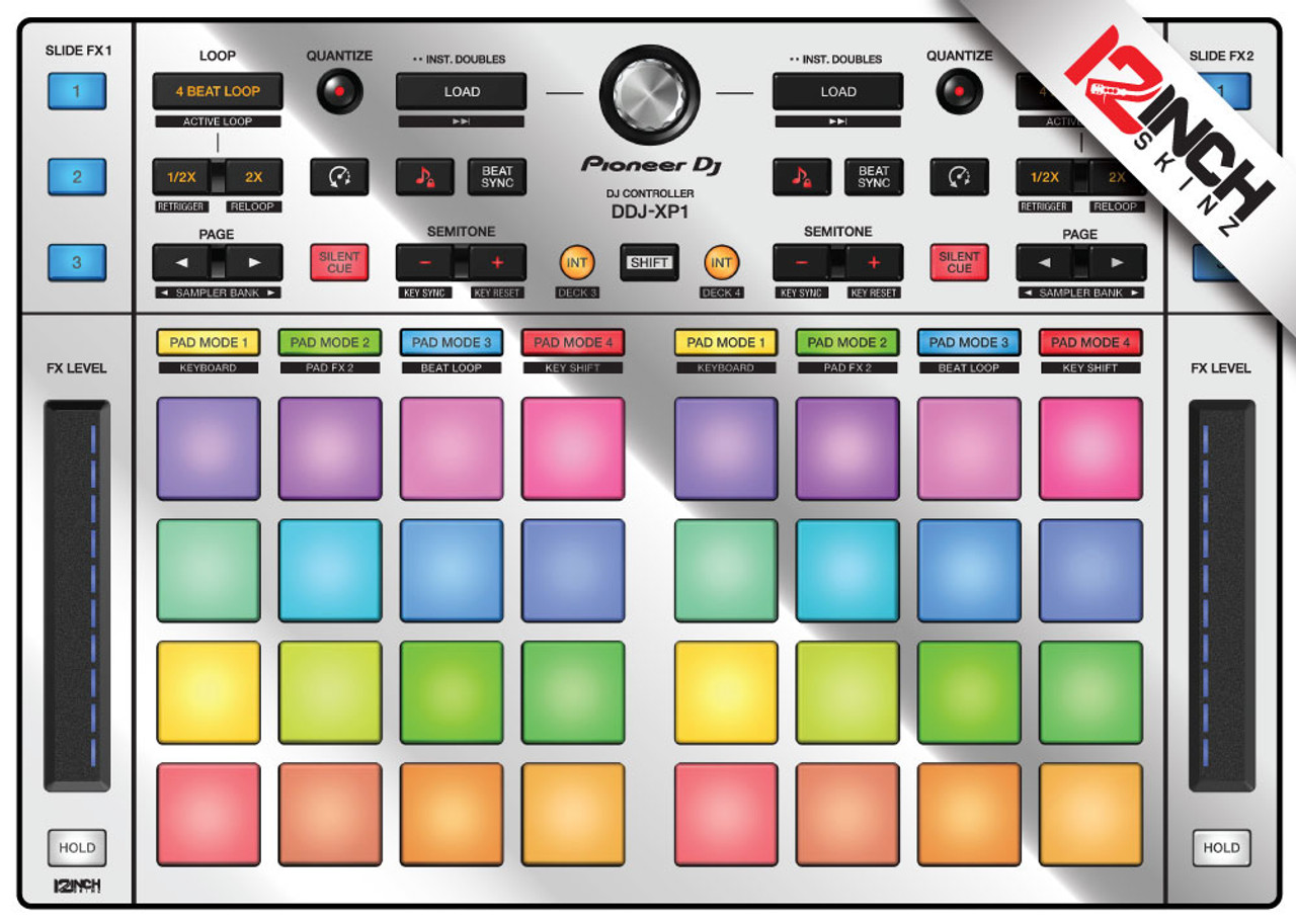 Pioneer DDJ-XP1 Skinz - Metallics