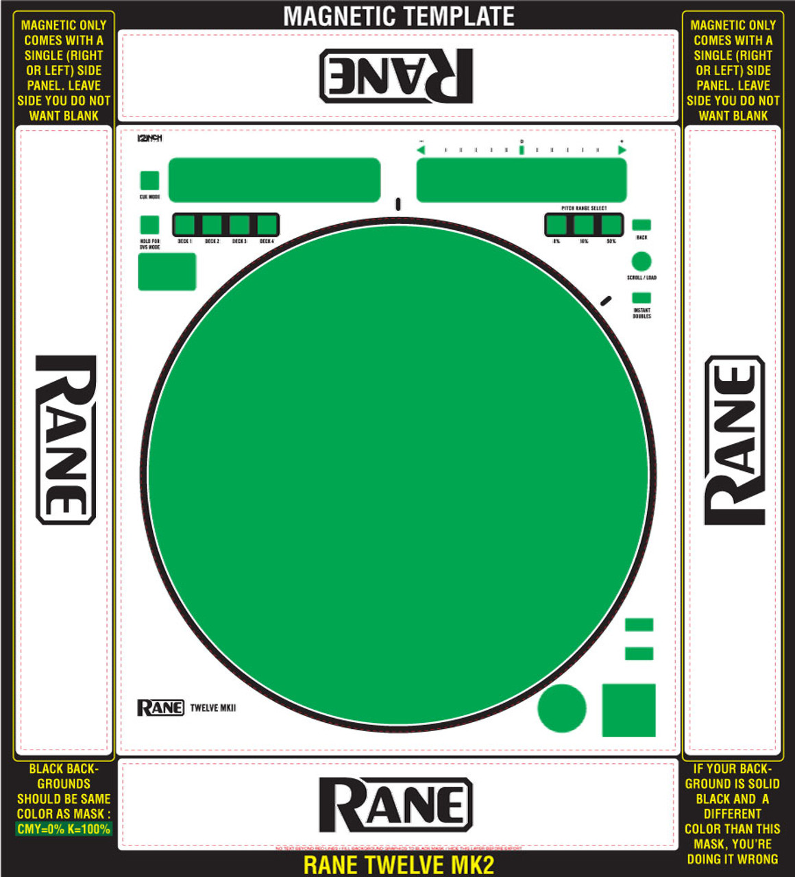 Rane Twelve MK2 Skinz Custom (SINGLE) - MAGNETIC