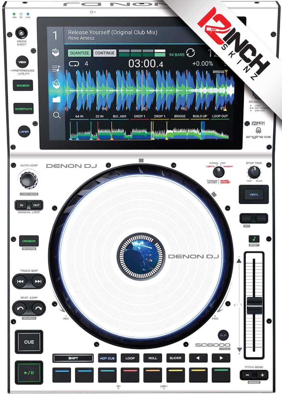 Denon SC6000/6000M Prime Skinz (PAIR) - COLORS - 12inchSkinz