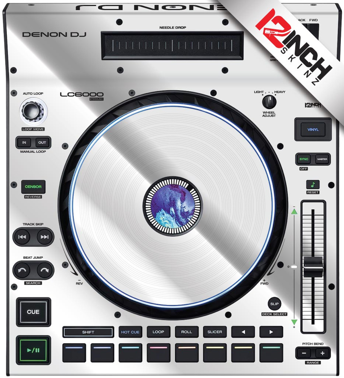 Denon LC6000 Skinz (PAIR) - Metallics