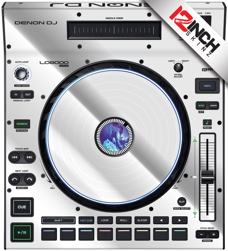 Denon LC6000 Skinz (PAIR) - Metallics - 12inchSkinz