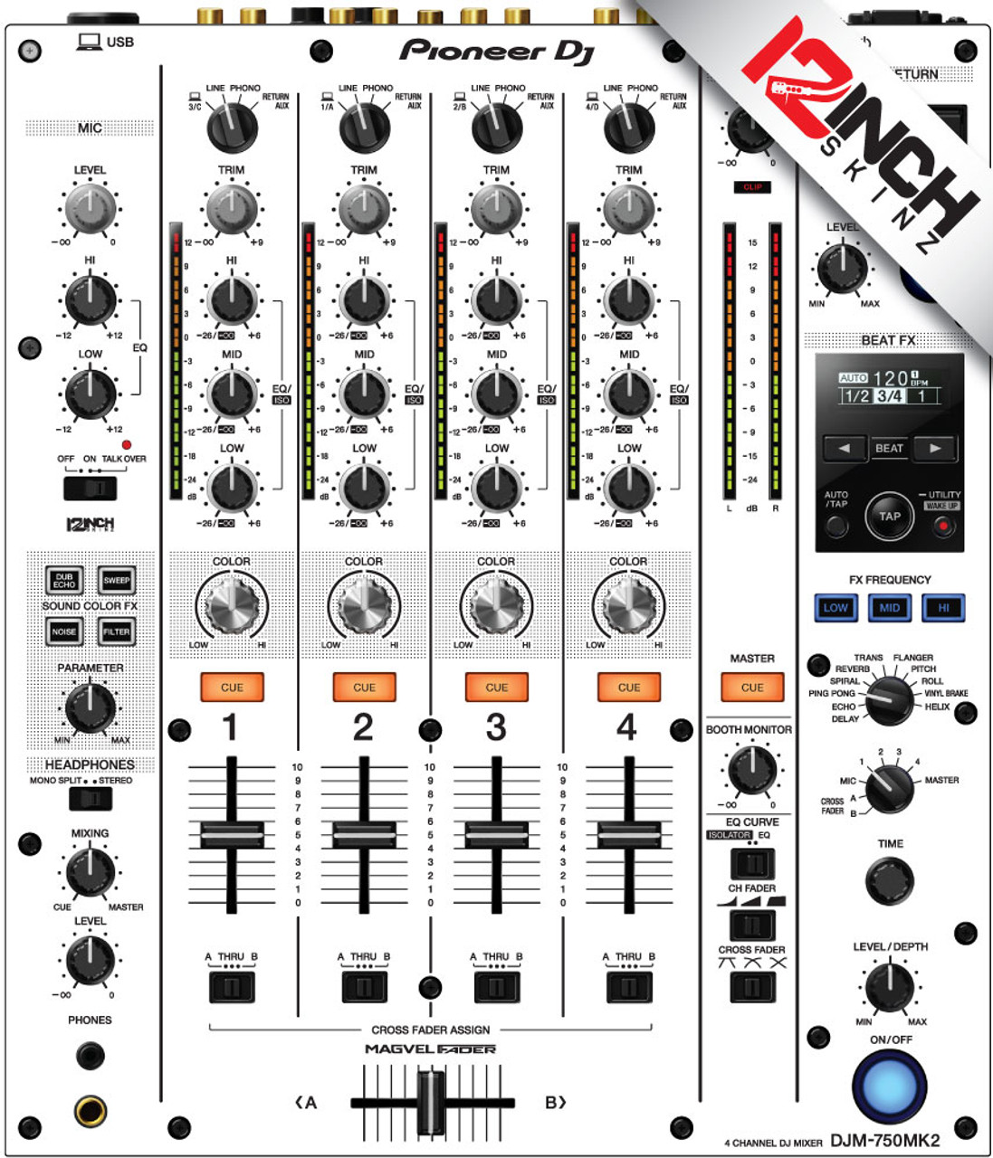 Pioneer DJM-750MK2 Skinz - Colors