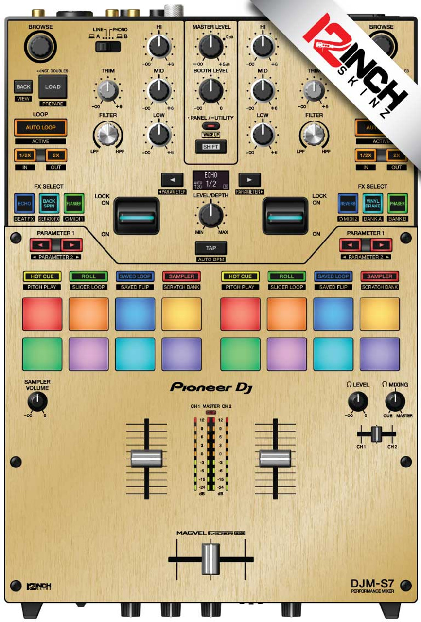 Pioneer DJM-S7 Skinz - Metallics