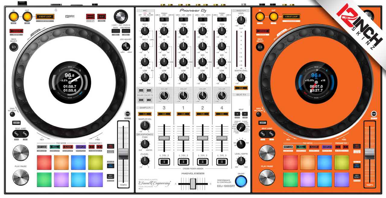 Pioneer DDJ-1000SRT Skinz - Sound Engineering (GLOW)