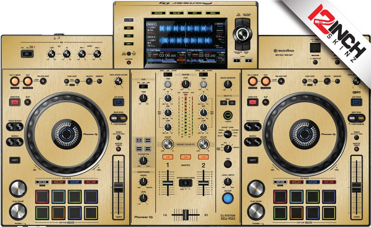 Pioneer XDJ-RX2 Skinz - Metallics