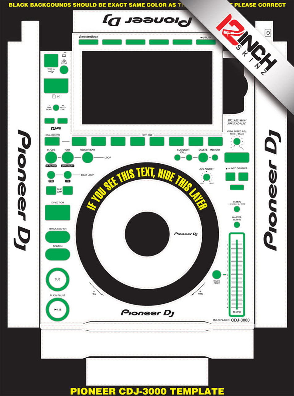 Pioneer CDJ-3000 Skinz (SINGLE) - Custom - 12inchSkinz