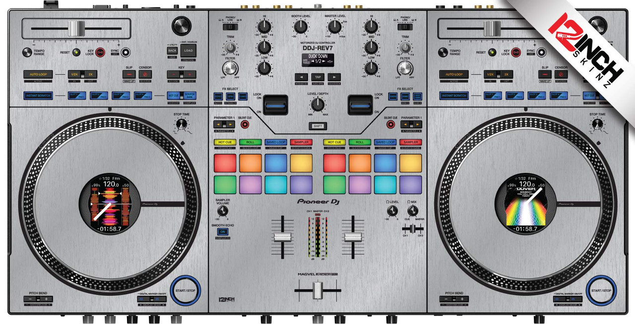 Pioneer DDJ-REV7 Skinz - Metallics