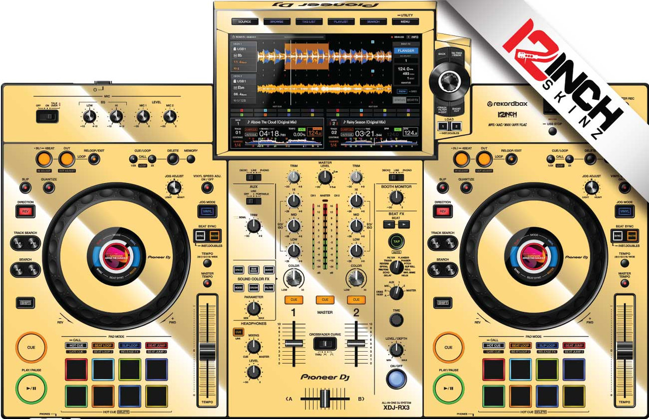 Pioneer XDJ-RX3 Skinz - Metallics