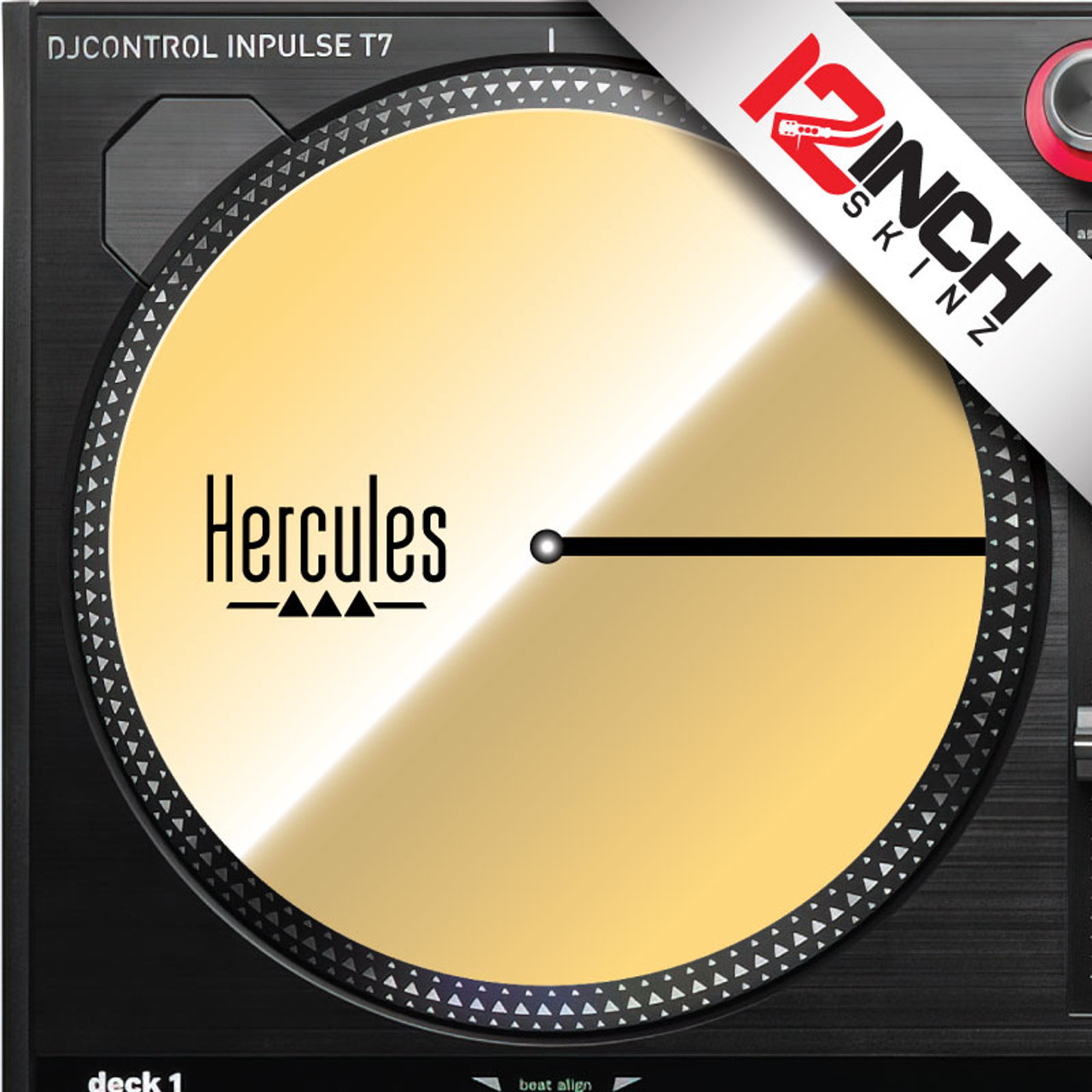 Control Disc Hercules Inpulse T7  (SINGLE) - Cue Metallics 7.2"