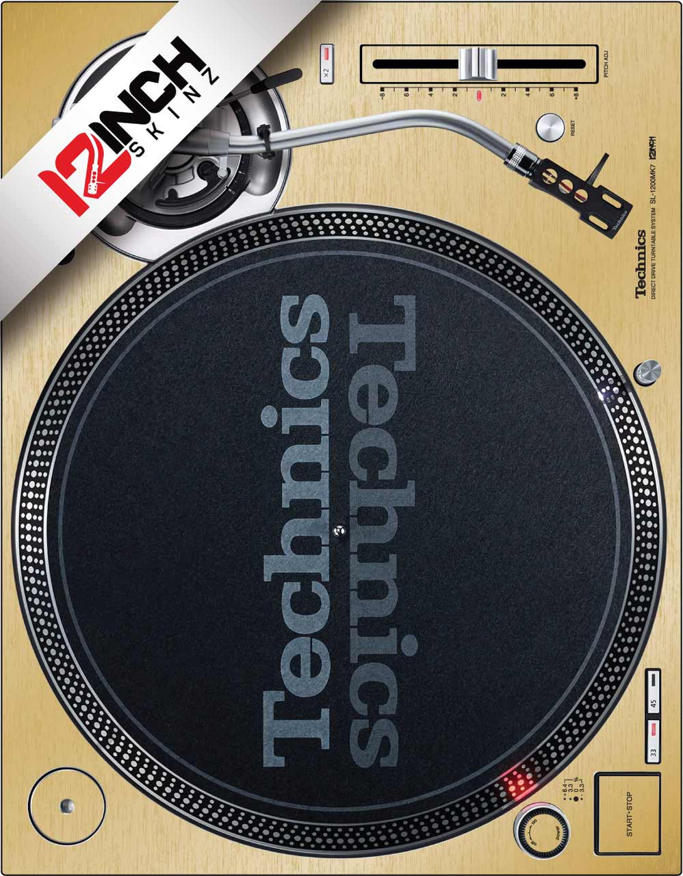 ☺︎ SL-1200MK7 Technics Technics 1200MK7 Skinz (SINGLE)- Metallics - 12inchSkinz