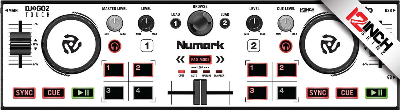 Numark DJ2GO2 Skinz - Colors - 12inchSkinz