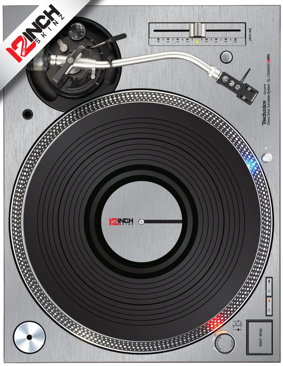 Technics 1200MK5 Skinz (SINGLE)- Metallics