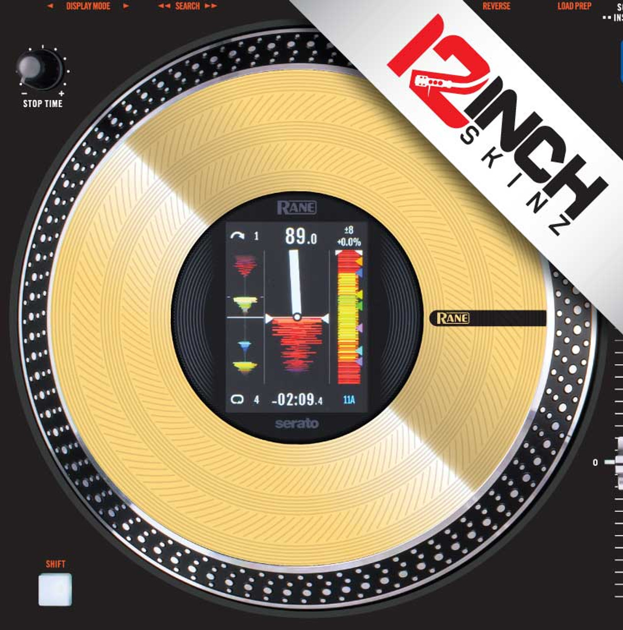 Rane Performer GLOSS/TEXTURED Platter Skinz ADHESIVE (PAIR