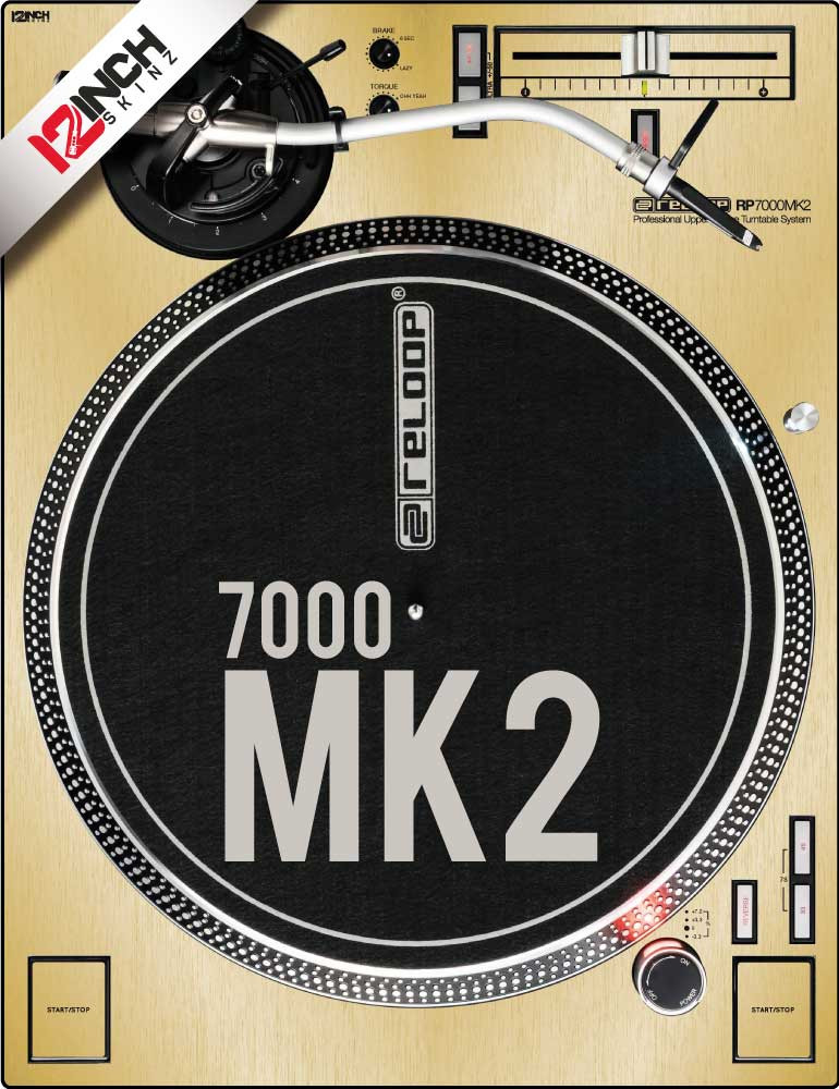 Reloop RP-7000MK2 (fits MK1) Skinz (SINGLE) - Metallic - 12inchSkinz