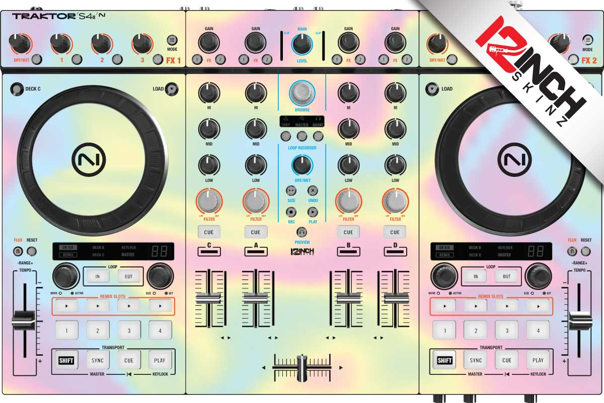 Native Instruments Kontrol S4 MK2 Skinz - Mirror Holographic