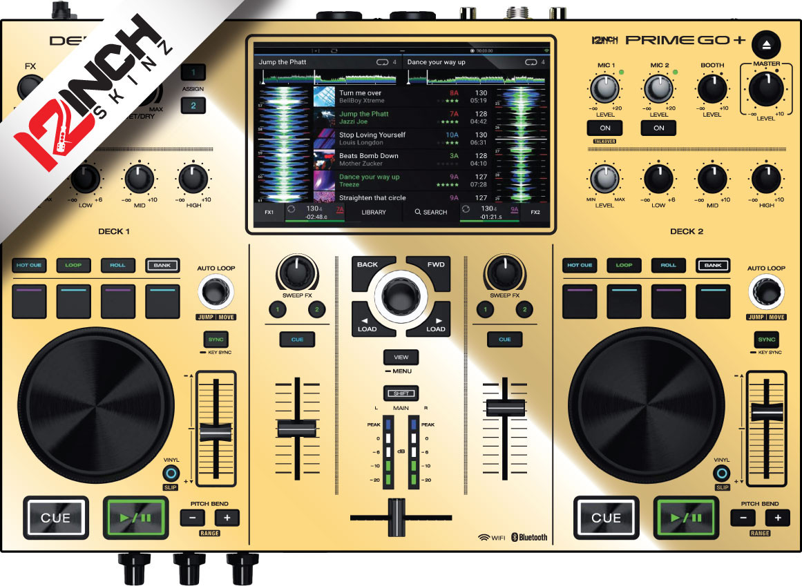 Denon Prime GO PLUS Skinz - Metallics - 12inchSkinz