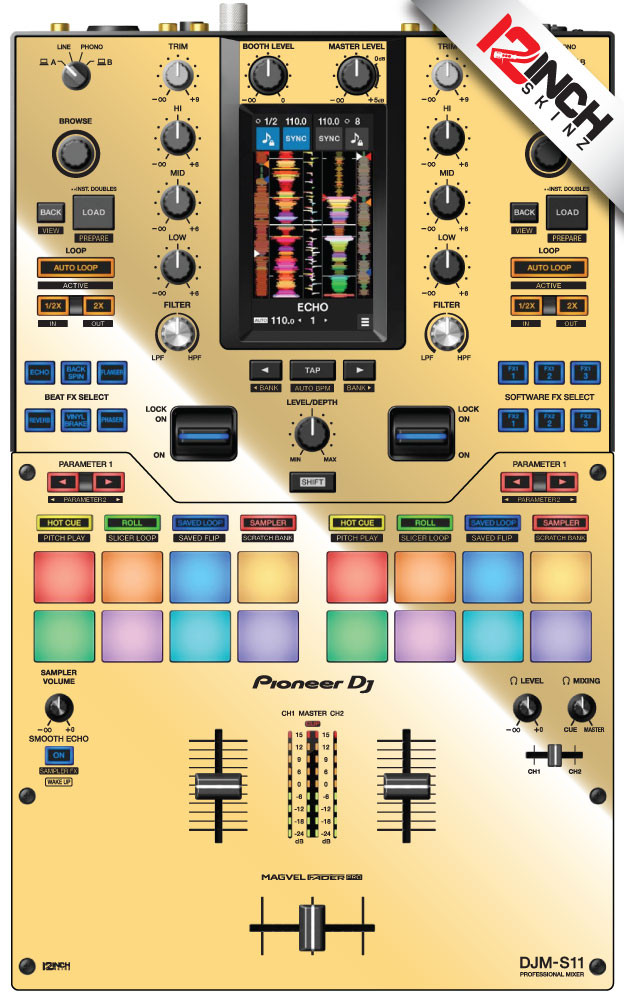 Pioneer DJM-S11 - Metallics - 12inchSkinz