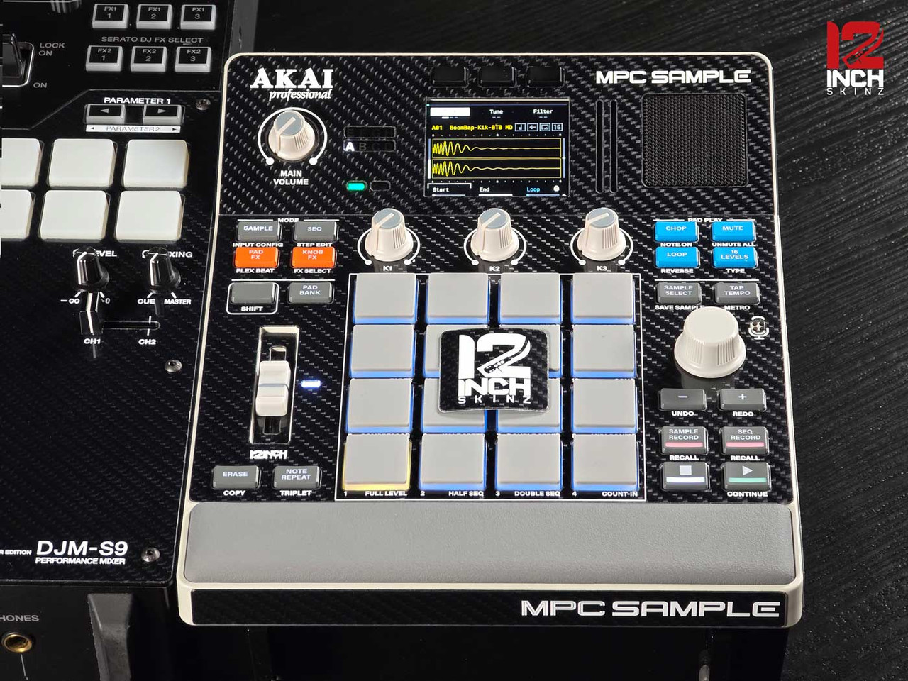 Akai MPC Sample Skinz - Carbon Fiber