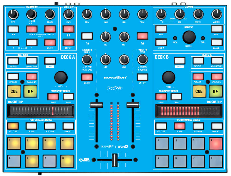 スキンエフェクター Novation Twitch Skinz - Colors - 12inchSkinz
