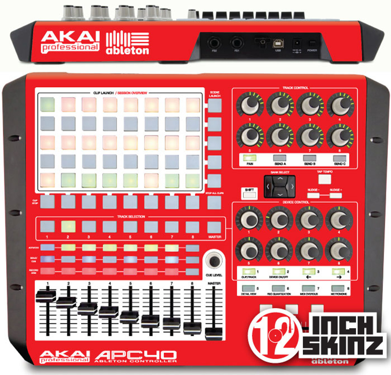 Akai APC40 Skinz - COLORS - 12inchSkinz