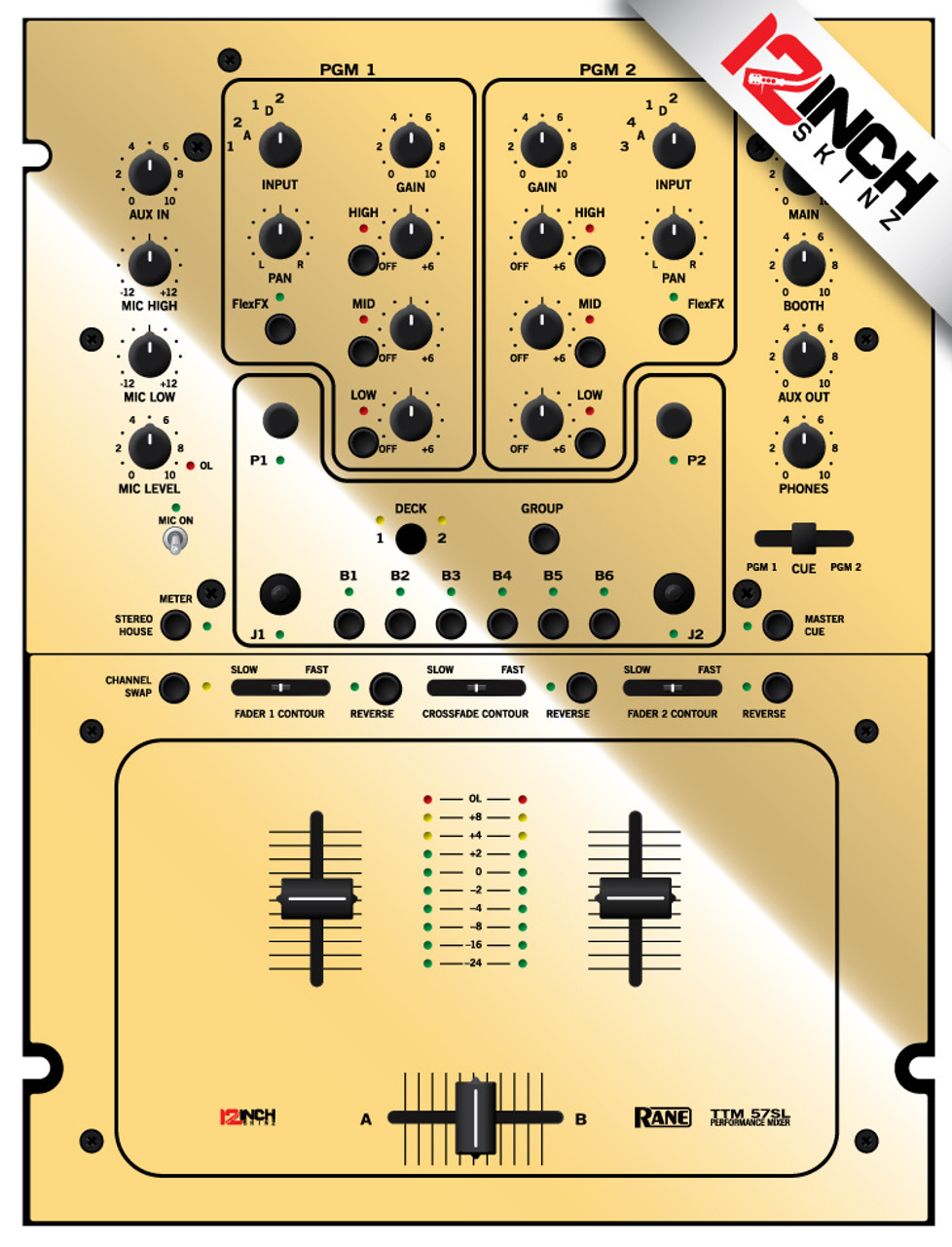 Rane TTM57 Skinz - Metallics