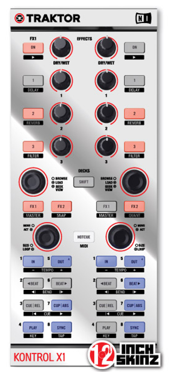 Native Instruments X1 MK1 Skinz - Metallics