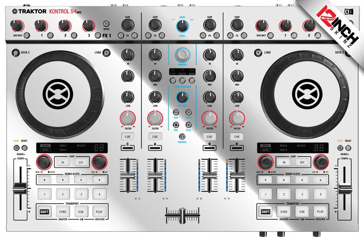 Native Instruments Kontrol S4 MK2 Skinz - Metallics