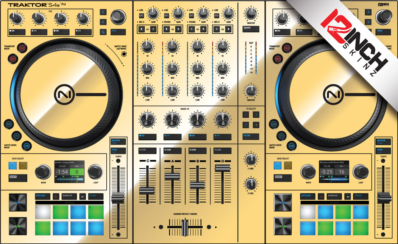 Native Instruments Kontrol S4 MK2 Skinz - Metallics - 12inchSkinz
