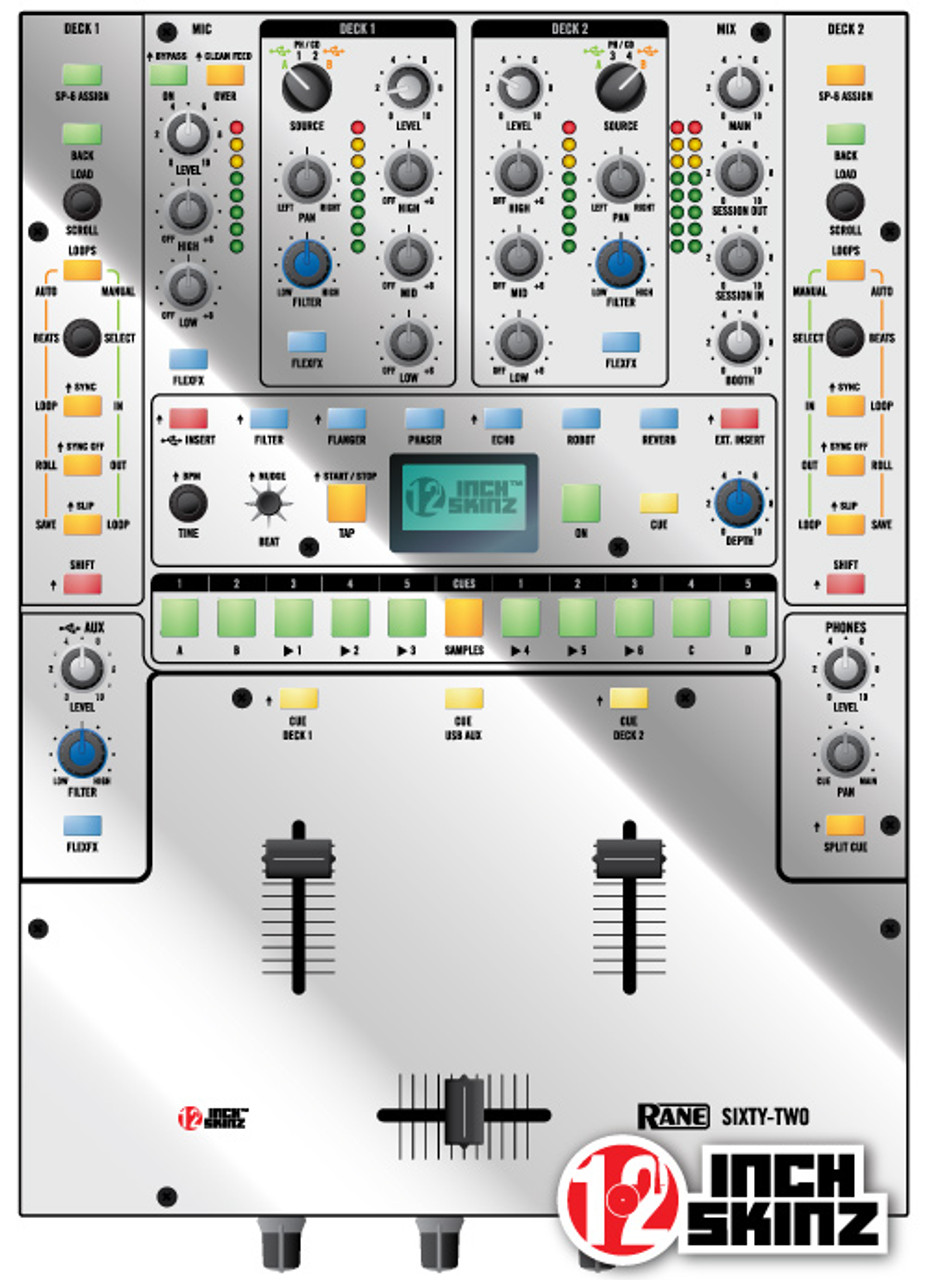 Rane Sixty-Two Skinz - Metallics (Magnetic)