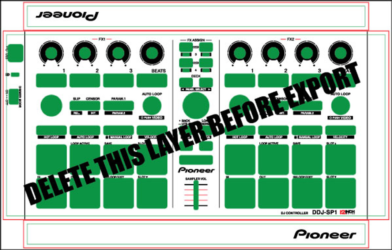 Pioneer DDJ-SP1 Skinz- CUSTOM